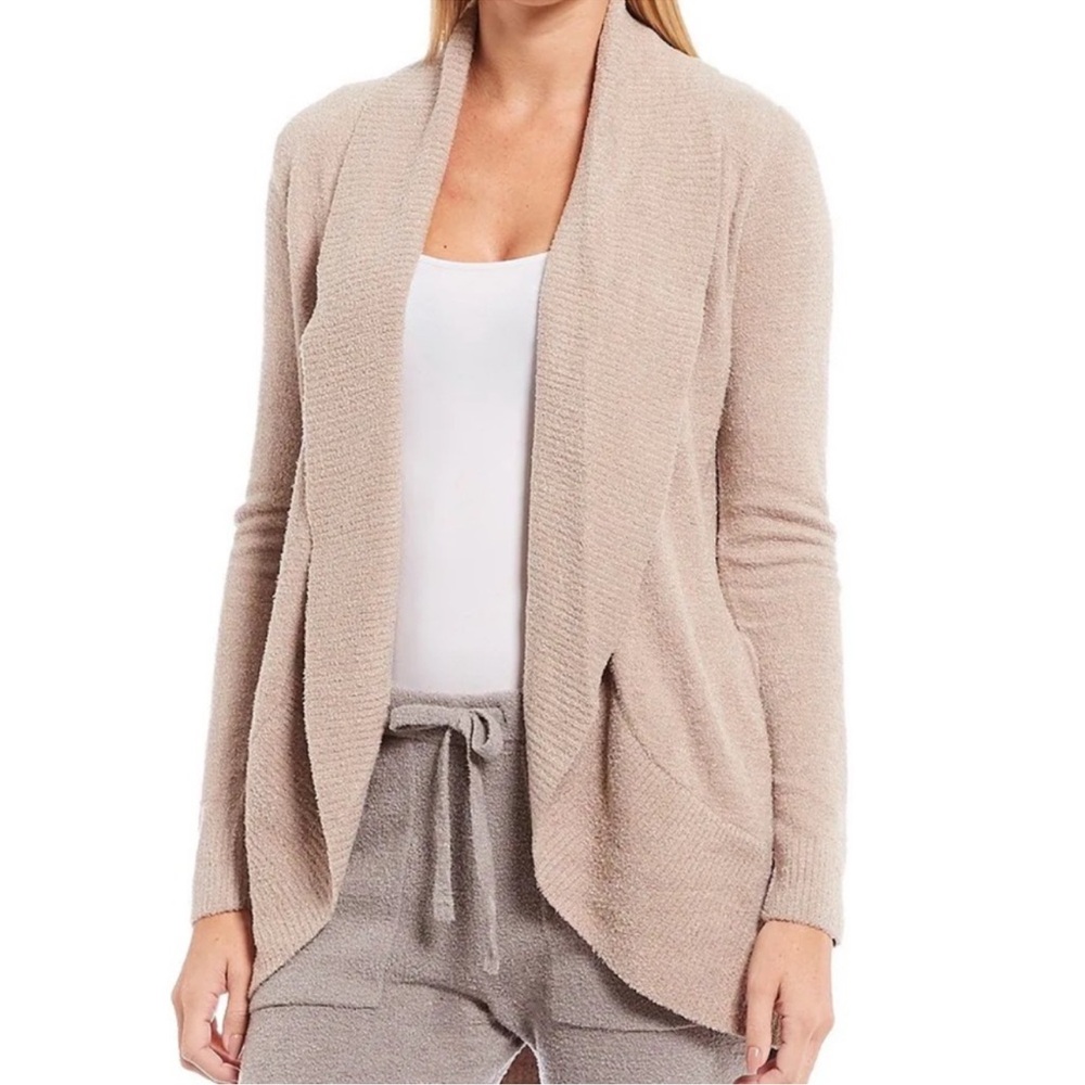 Barefoot Dreams Tan Cream Soft Cozy Cardigan L/XL $129